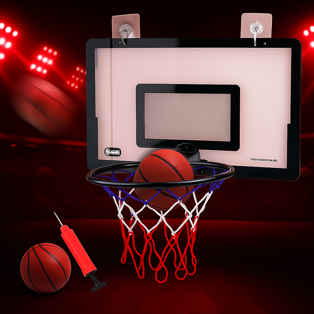 Basketio™ – Składany Mini Kosz do Koszykówki