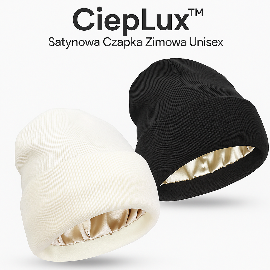 CiepLux™ – Satynowa Czapka Zimowa Unisex
